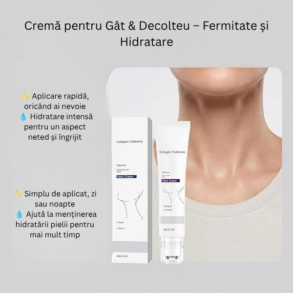 Cremă Fermizantă pentru Gât & Decolteu – Efect de Piele Mai Fermă